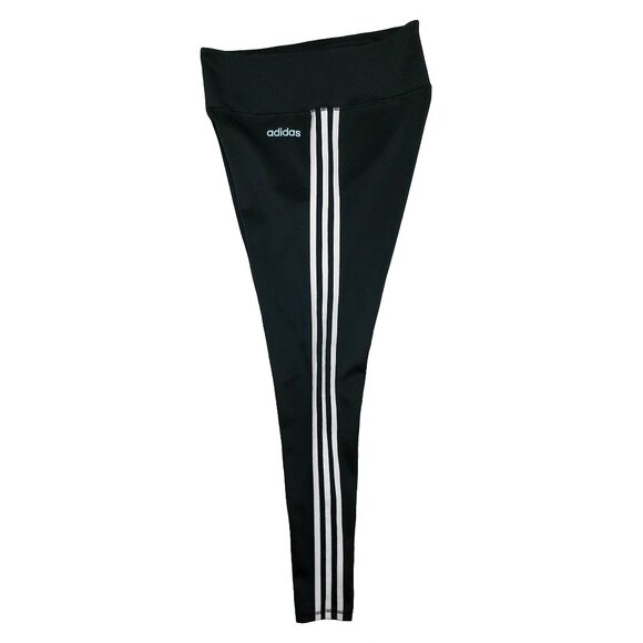 NWOT Adidas Climalite Black High-Waisted Performance 3-Stripes 7/8 Leggings Sz M - Picture 7 of 9